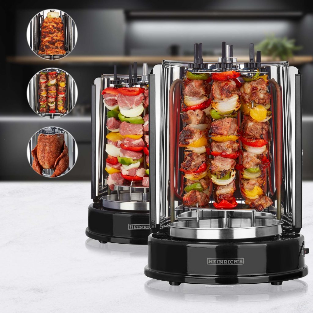 Dönergrill für Zuhause, Schaschlikgrill Rotissiere Hähnchengrill Gyros ...