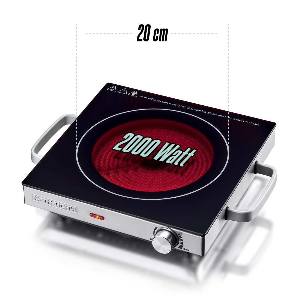 Infrarot Keramik-Kochfeld 3500W - Tragbare Glaskeramik-Herdplatte Mit Touch